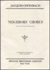 Neighbors' Chorus SATB choral sheet music cover